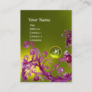 MAGIC BERRIES MONOGRAM GEM topaz yellow Visitekaartje