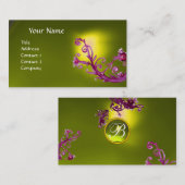 MAGIC BERRIES MONOGRAM GEM yellow Visitekaartje (Voorkant / Achterkant)