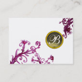 MAGIC BERRIES MONOGRAM, Grey Agate eggshell Visitekaartje (Achterkant)