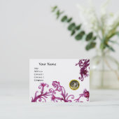 MAGIC BERRIES MONOGRAM, Grijze witte roodaat Visitekaartje (Staand voorkant)