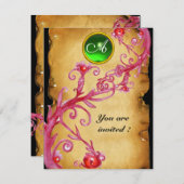 MAGIC BERRIES MONOGRAM, groen Kaart (Voorkant / Achterkant)