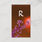 MAGIC BERRIES MONOGRAM oranje Visitekaartje (Achterkant)