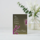 MAGIC BERRIES MONOGRAM paars grijs Visitekaartje (Staand voorkant)