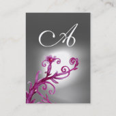 MAGIC BERRIES MONOGRAM paars rood wit Visitekaartje (Achterkant)