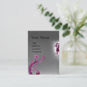 MAGIC BERRIES MONOGRAM paars rood wit Visitekaartje (Staand voorkant)