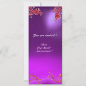 MAGIC BERRIES MONOGRAM paars wit champagne Kaart (Achterkant)