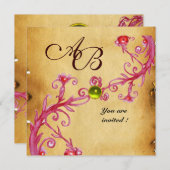 MAGIC BERRIES MONOGRAM Parchment Yellow Topaz Kaart (Voorkant / Achterkant)