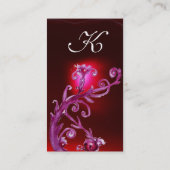 MAGIC BERRIES MONOGRAM Red burgundy Visitekaartje (Achterkant)