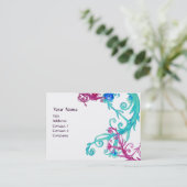 MAGIC BERRIES MONOGRAM swirl Visitekaartje (Staand voorkant)