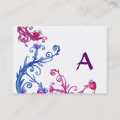 MAGIC BERRIES MONOGRAM swirl Visitekaartje (Achterkant)
