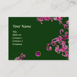 MAGIC BERRIES PAARSE AMETHYST GEM MONOGRAM VISITEKAARTJE