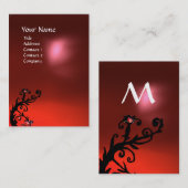 MAGIC BERRIES RED RUBY GEM MONOGRAM VISITEKAARTJE (Voorkant / Achterkant)