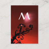 MAGIC BERRIES RED RUBY GEM MONOGRAM VISITEKAARTJE (Achterkant)