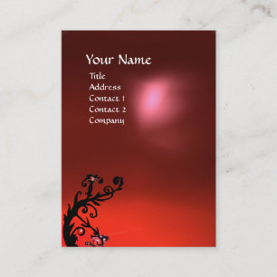 MAGIC BERRIES RED RUBY GEM MONOGRAM VISITEKAARTJE
