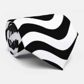 Magic Black Stripe Stropdas (Opgerold)