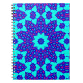 Magic Blue kaleidoscope flourished Notitieboek (Voorkant)