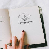 Magic Book Personal Library Custom Name Book Zelfinktende Stempel