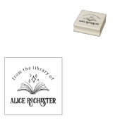 Magic Book Persoonlijke Bibliotheek Aangepaste naa Rubberstempel (Gestempeld)