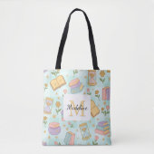 Magic Books Tote Bag Girly Mint Green (Devant)