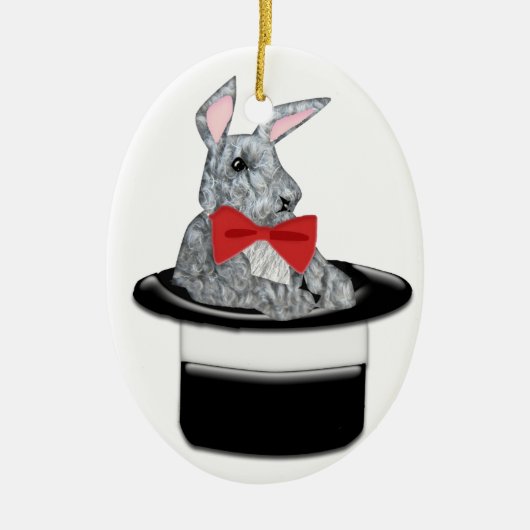 Magic Bunny Keramisch Ornament (Voorkant)