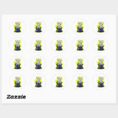 Magic Bunny Ronde Sticker (Vel)