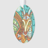 MAGIC CANDY CORN DRAGON, HALLOWEEN FANTASY ORNAMENT (voorkant)