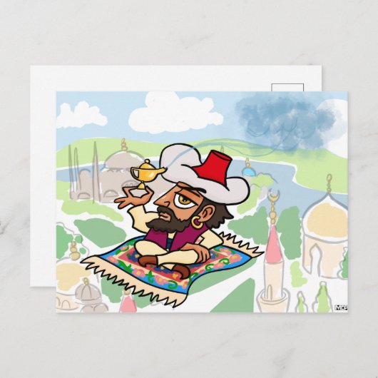 Magic Carpet Ride Briefkaart (Voorkant / Achterkant)