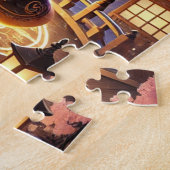 Magic Cat & Japanese Castle | Fantasy Puzzle (Côté)