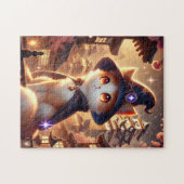 Magic Cat & Japanese Castle | Fantasy Puzzle (Horizontal)