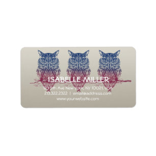 Magic Celtic owl Etiket