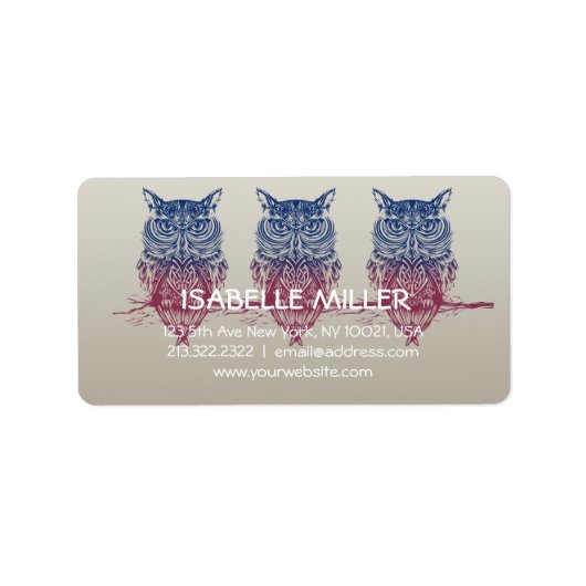 Magic Celtic owl Etiket (Voorkant)