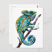Magic Chameleon Briefkaart (Voorkant / Achterkant)