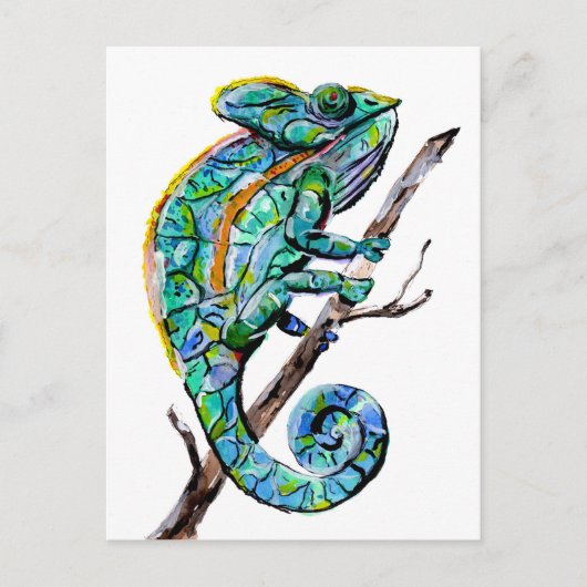 Magic Chameleon Briefkaart (Voorkant)