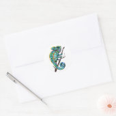 Magic Chameleon Ronde Sticker (Envelop)