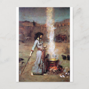 Magic Circle, John William Waterhouse Briefkaart