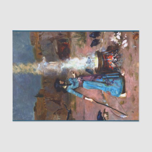 Magic Circle John William WaterHouse Tissuepapier (Voorkant)