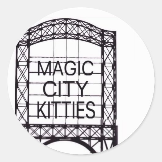 Magic City Katten Sticker (Voorkant)