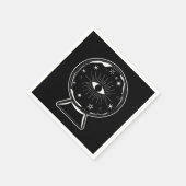 Magic Crystal Ball Scry Seeing Eye vertelt alles Servet (Hoek)