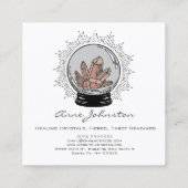 Magic Crystal Ball Square Visitekaartje (Achterkant)