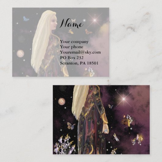 Magic Crystal Visitekaartje (Voorkant / Achterkant)