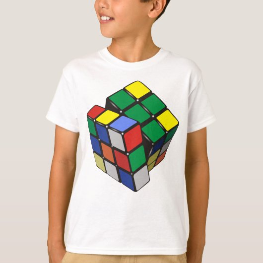 Magic Cube Boy Man Meisje T-shirt (Voorkant)