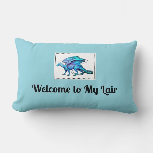 Magic Dragon Pillow - Welkom bij My Lair Kussen (Voorkant)