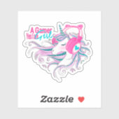 Magic Eenhoorn Glitter Sticker (Vel)