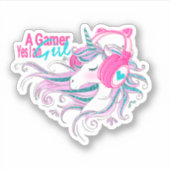 Magic Eenhoorn Glitter Sticker (Voorkant)
