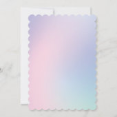 Magic Eenhoorn regenboog gradiënt 1e verjaardagsfe Kaart (Achterkant)