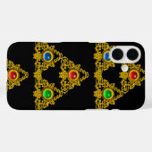 MAGIC ELFIC TALISMAN, BLACK GOLD TRIANGLE, GEMSTON Case-Mate iPhone CASE (Achterkant (horizontaal))