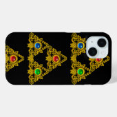 MAGIC ELFIC TALISMAN, BLACK GOLD TRIANGLE, GEMSTON Case-Mate iPhone CASE (Achterkant (horizontaal))