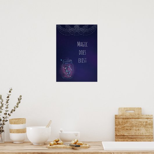 Magic Exist FireFly Jar Poster (Keuken)