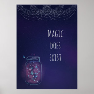 Magic Exist FireFly Jar Poster