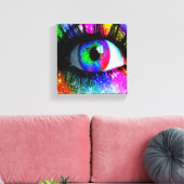 Magic eye canvus canvas afdruk (Insitu (Woonkamer))